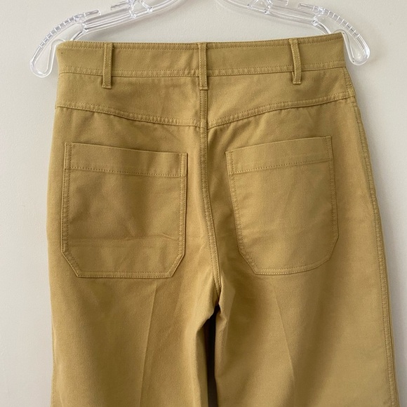 Rebecca Taylor Pique Cropped Wide Leg Jeans - Picture 3 of 10